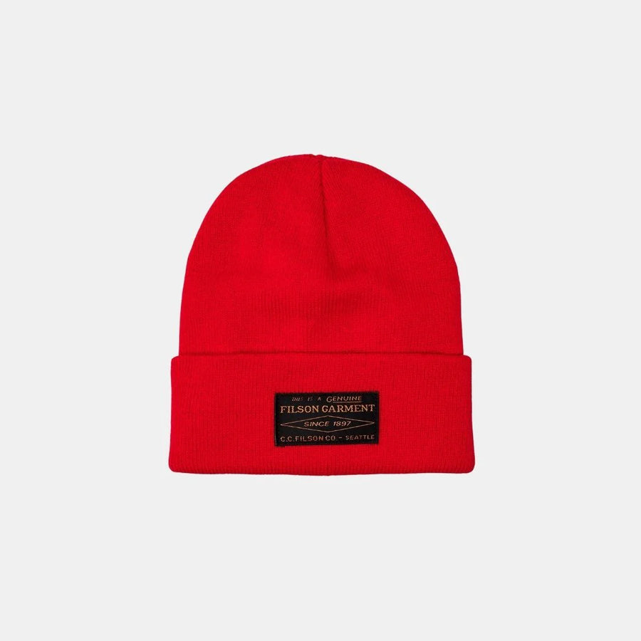 filson ballard watch cap red front new 1